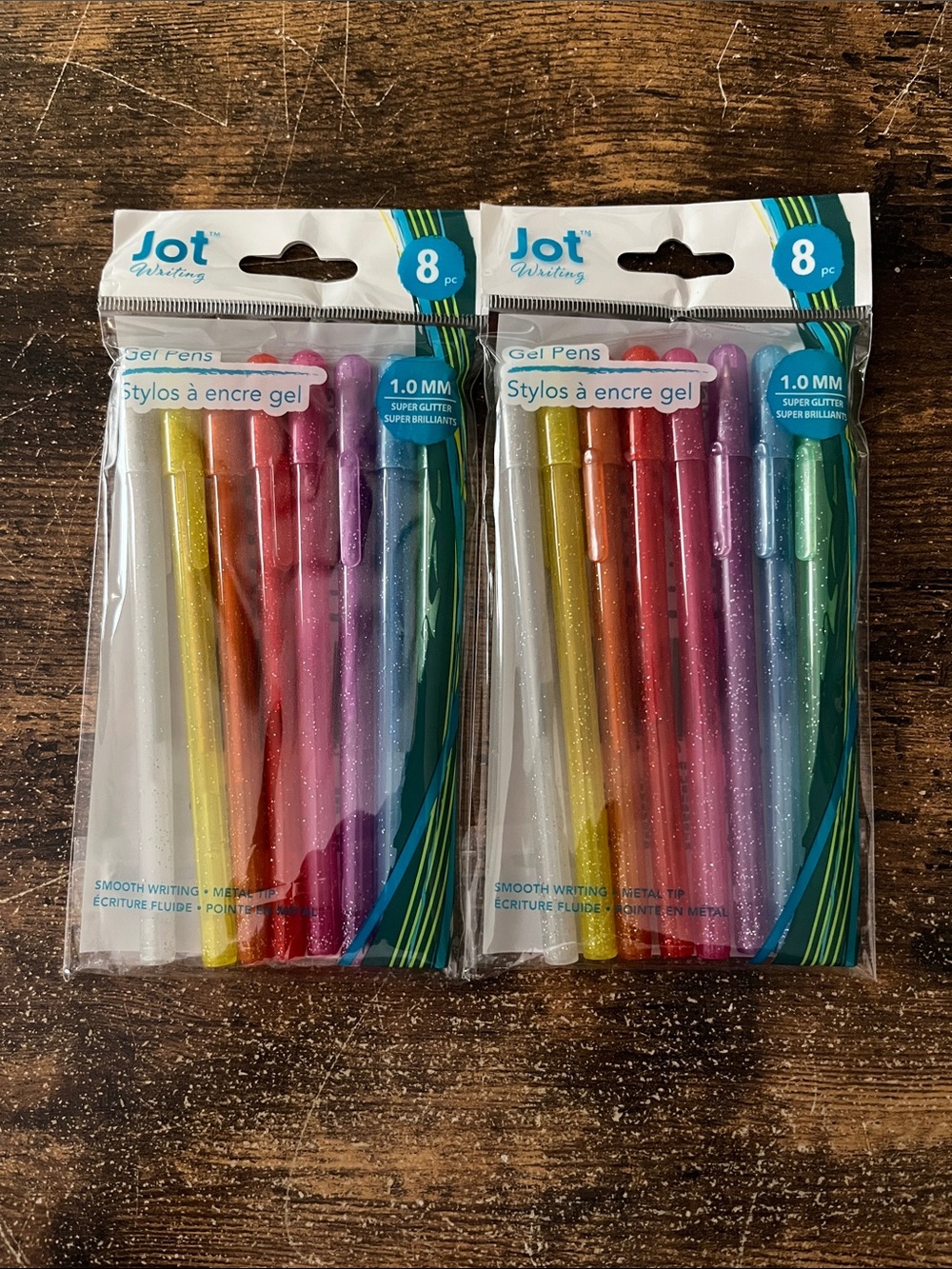 Jot Writing Glitter Gel Pens - (2) 8 Packs of Assorted Colors